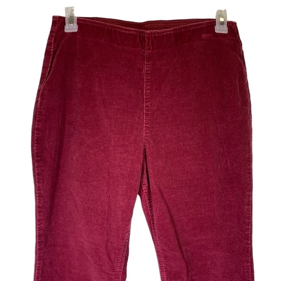 No Boundaries Juniors size L (11-13) Dark red Corduroy High Rise Flare Pants - Picture 2 of 8